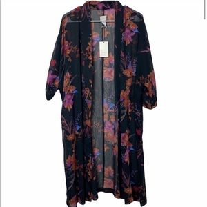 NWT A New Day Floral Kimono